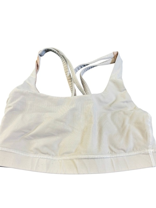 lululemon athletica Other - Lululemon Energy Bra White Strappy Medium Support Sports Bra Size 4 Luxtreme